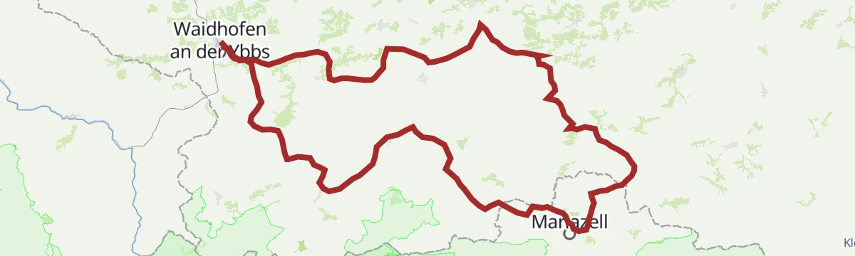 Route map: Mariazeller Runde über Hubertussee